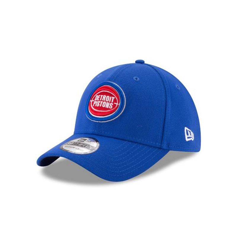 NBA Detroit Pistons Team Classic 39Thirty Stretch Fit (FBH8430) - Blue New Era Caps